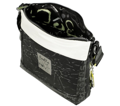 Poseta casual, dama, ANEKKE 40873-069, alb, piele ecologica